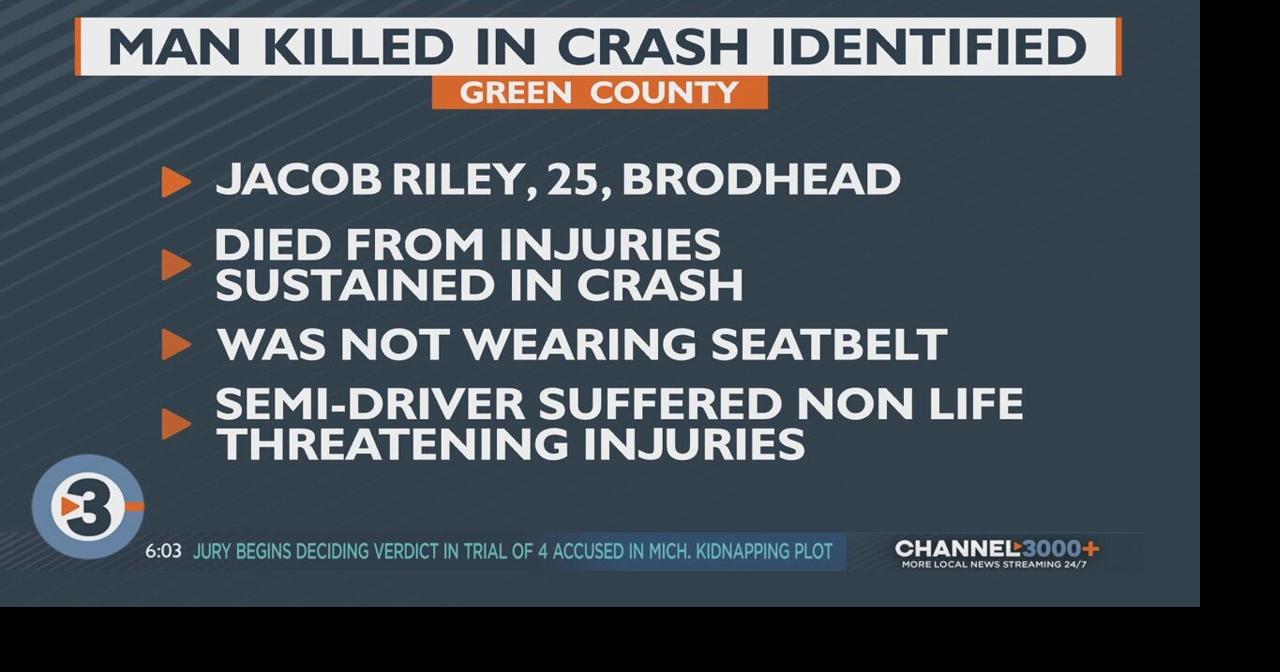 Green Co. Sheriff’s Office identifies Brodhead man killed in crash last