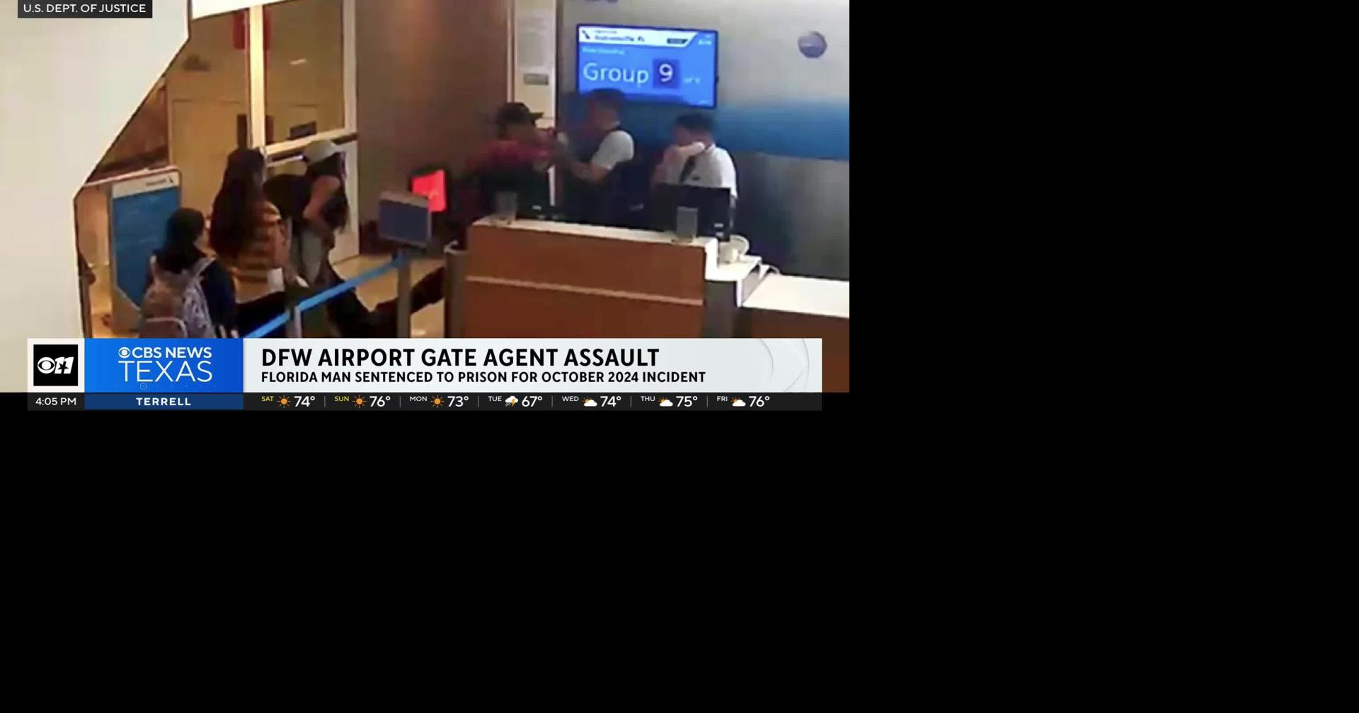 Florida man gets federal prison time for attacking gate agent at DFW airport