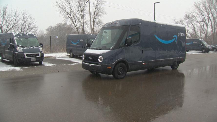 Amazon electric delivery vehicle exterior