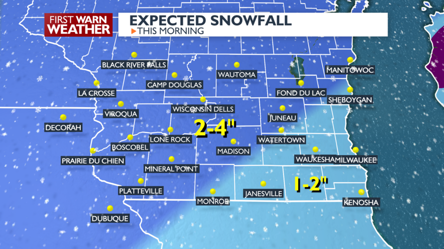 ALERT DAY: Snow accumulating across southern WI | Local News ...