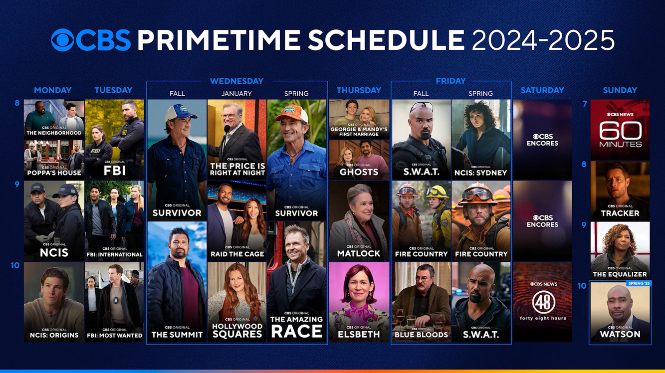 CBS announces its 20242025 primetime schedule Entertainment News