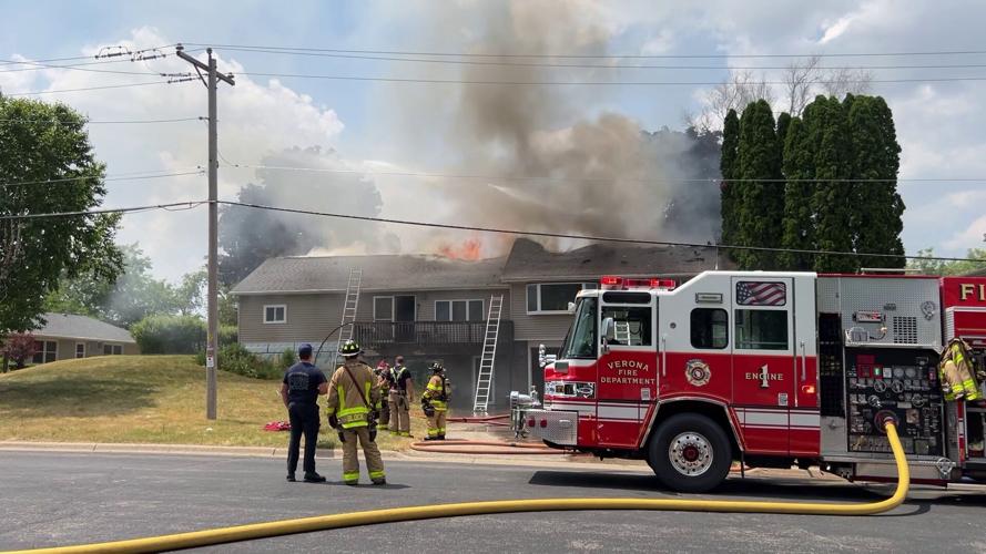 Home considered total loss following Wednesday afternoon fire, Verona