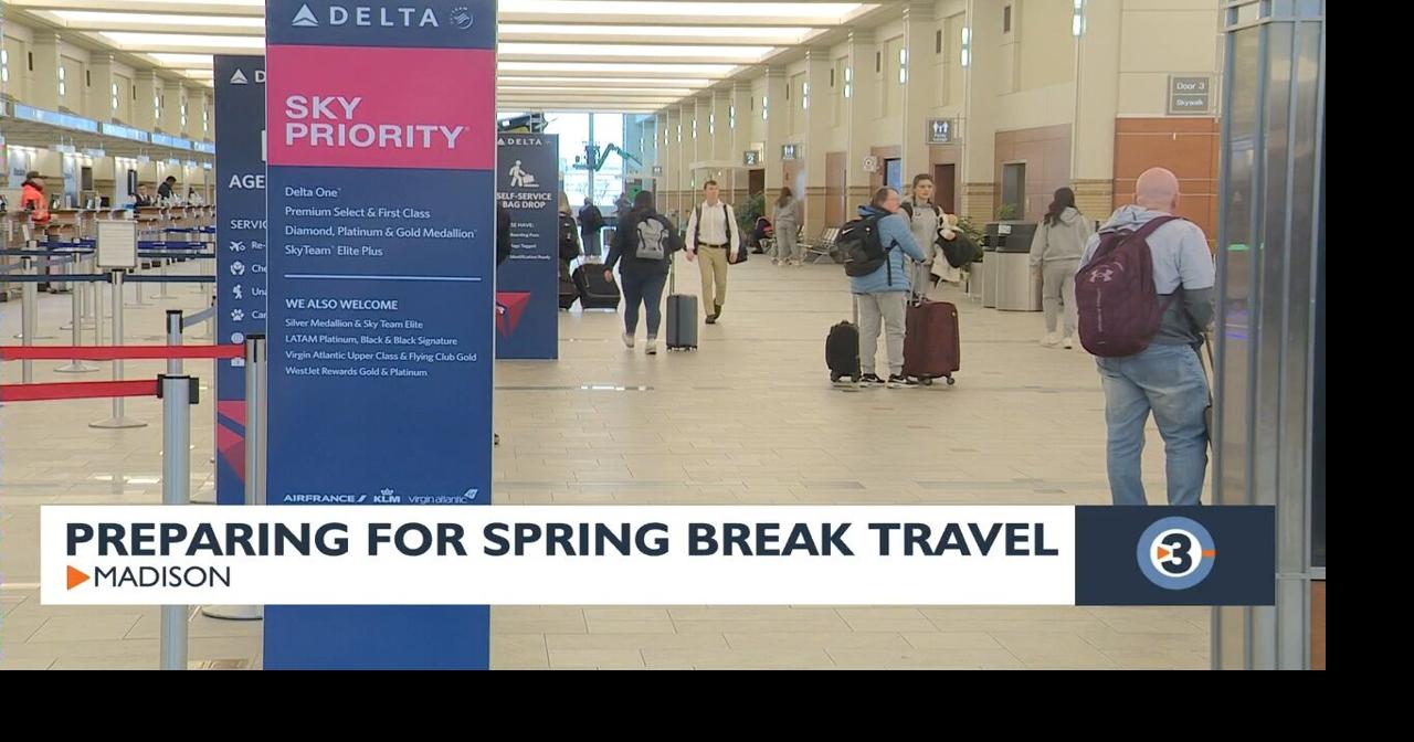Spring break travel expected to break records at Dane County Airport