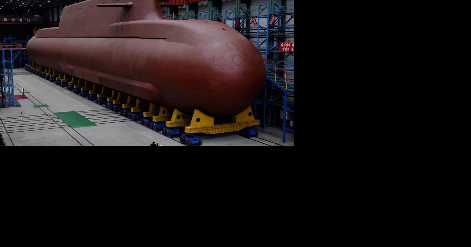 New images of North Korea's first nuclear-powered submarine