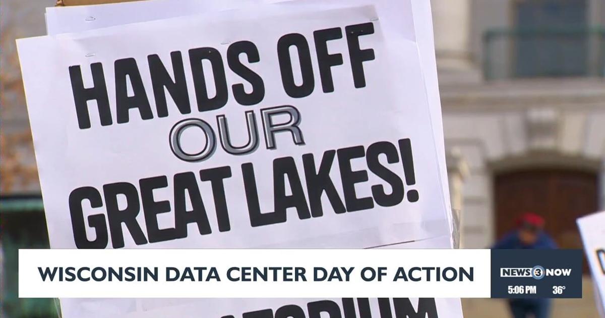 Protesters gather at Wisconsin Capitol to oppose data center expansion