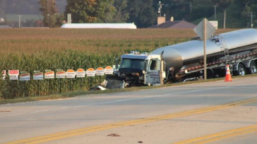 One dead after crashing headon with semi in Richland Co. Local News