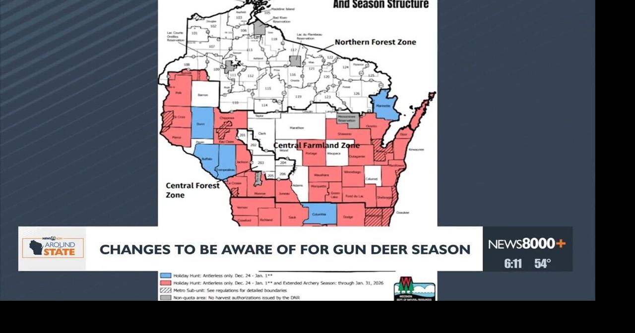 Wisconsin gun deer season begins Nov. 22 with new management units ...