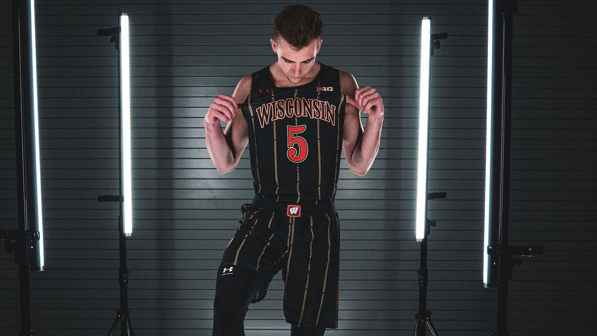 Badgers basketball players help design new black alternate uniforms Wisconsin Badgers channel3000