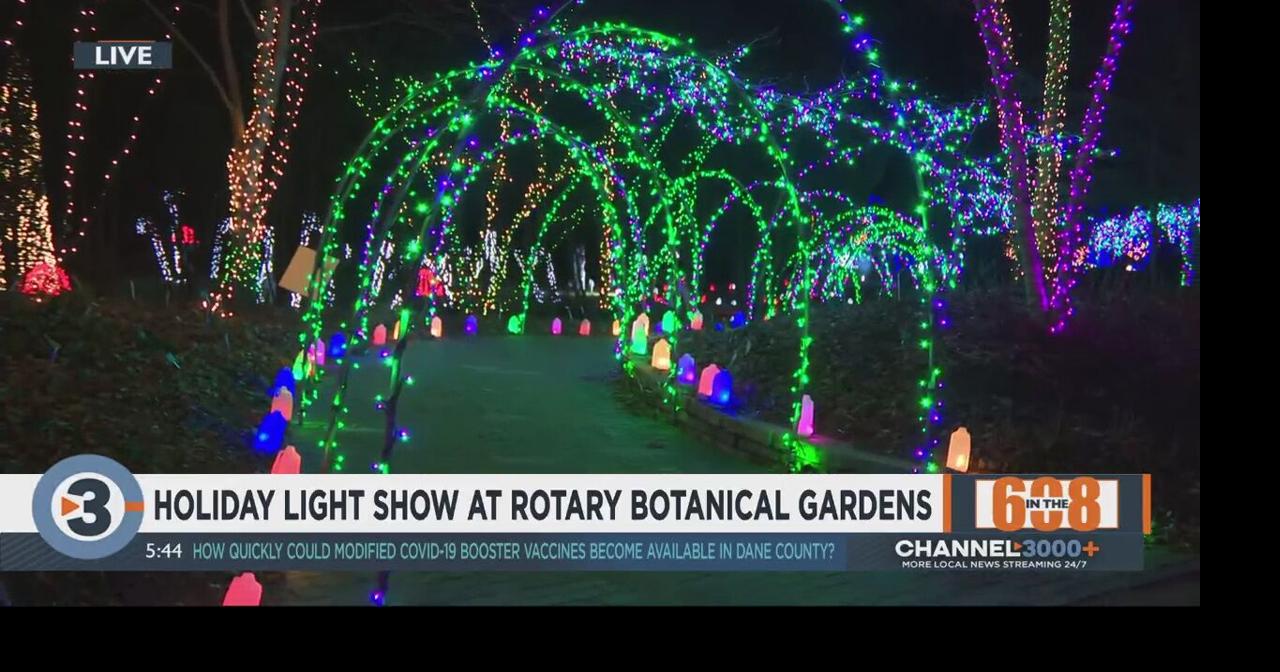 In the 608 Holiday Light Show at Rotary Botanical Gardens in
