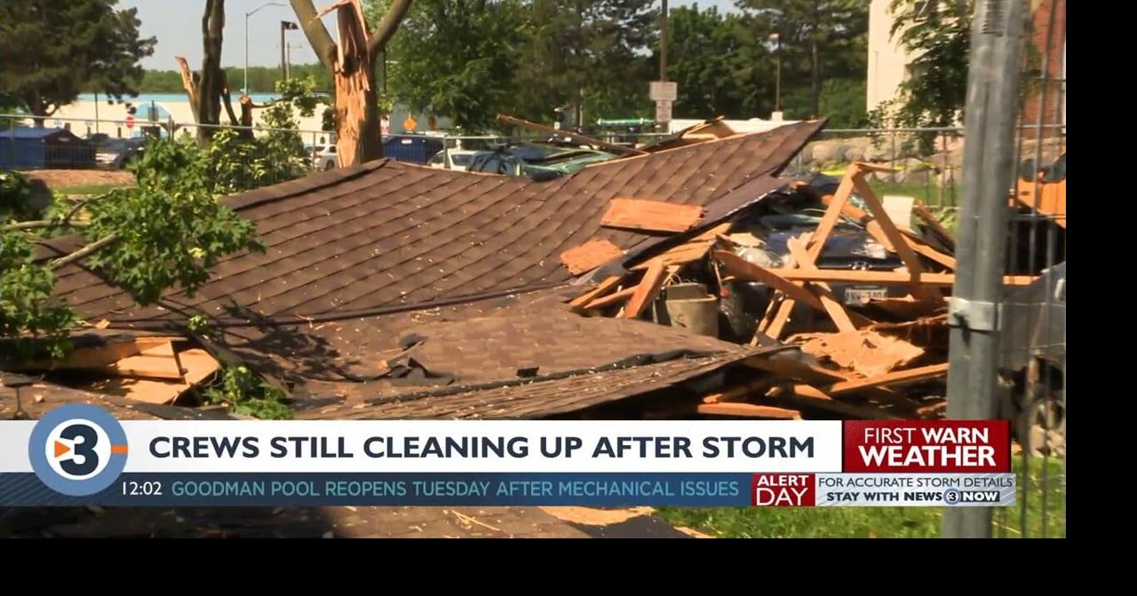 Crews continue to clean up day after strong storms | Local News ...