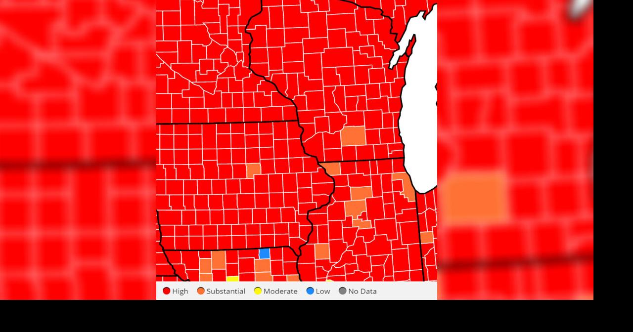 Dane County now has the lowest level of COVID community transmission in