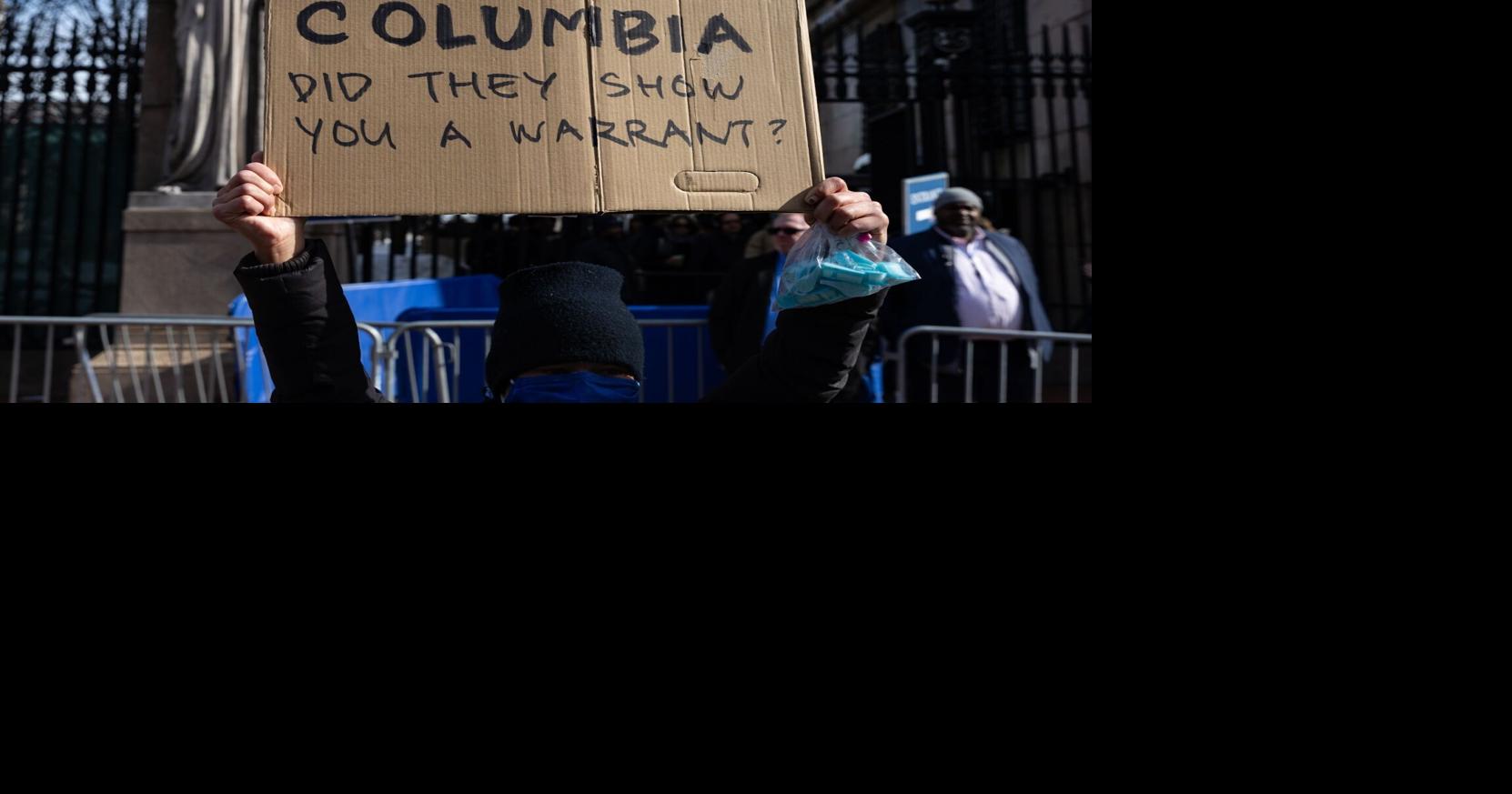 Columbia says ICE agents used false pretenses to enter a university residence and detain a student