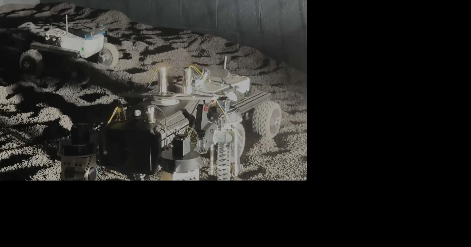 Georgia Institute of Technology students build moon-like lab to test robots for future missions