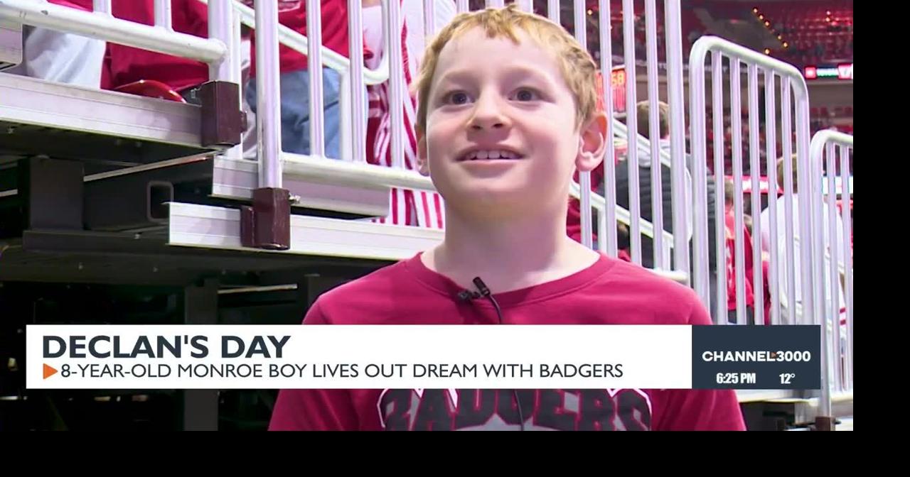 Declan's Day: 8-year-old Monroe boy lives out dream with Wisconsin Men's Basketball