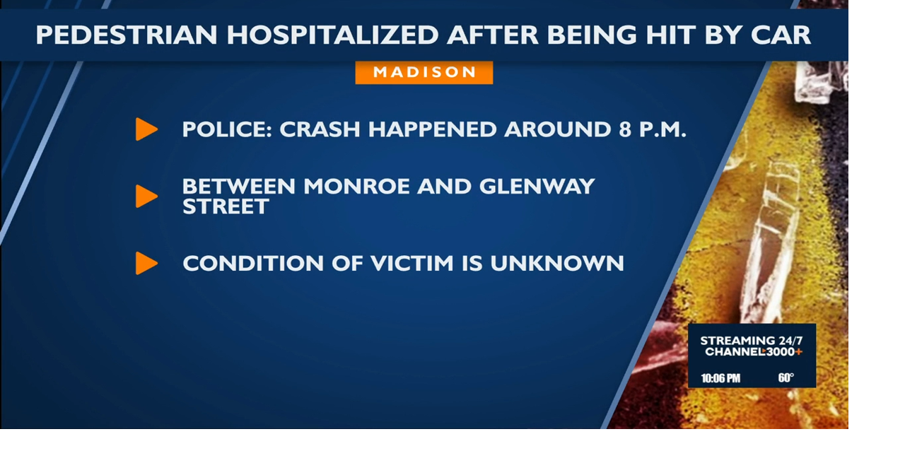 Pedestrian taken to hospital after being hit by car | News ...