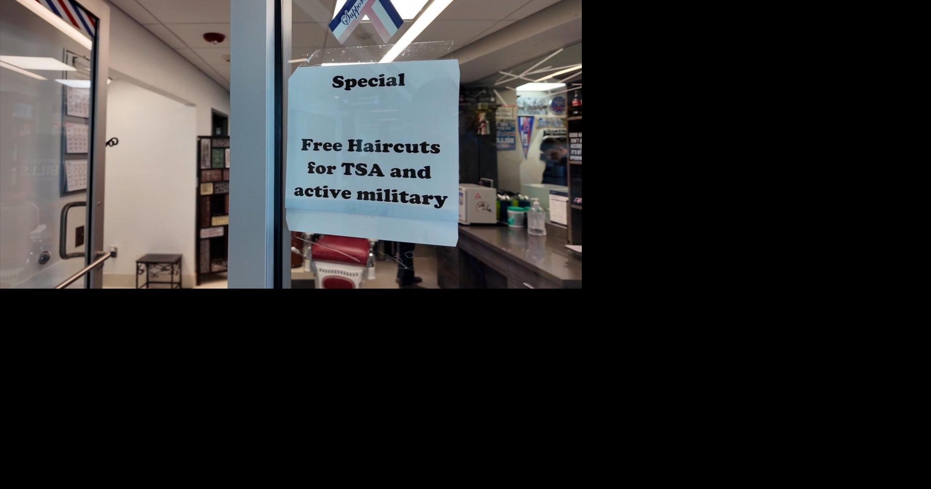 Barber at Buffalo Niagara International Airport offers free haircuts to TSA agents during shutdown