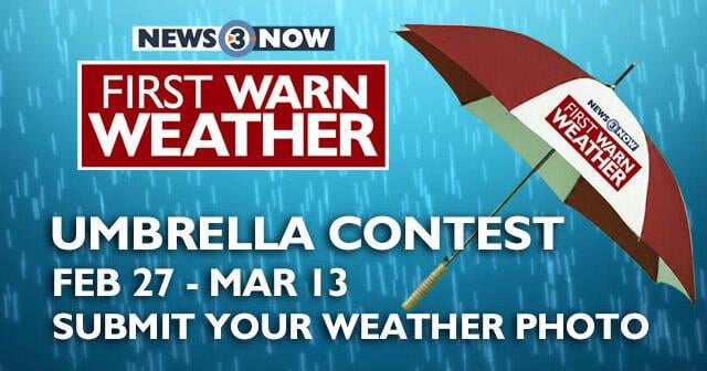 News 3 Now First Warn Weather Umbrella Giveaway 2026