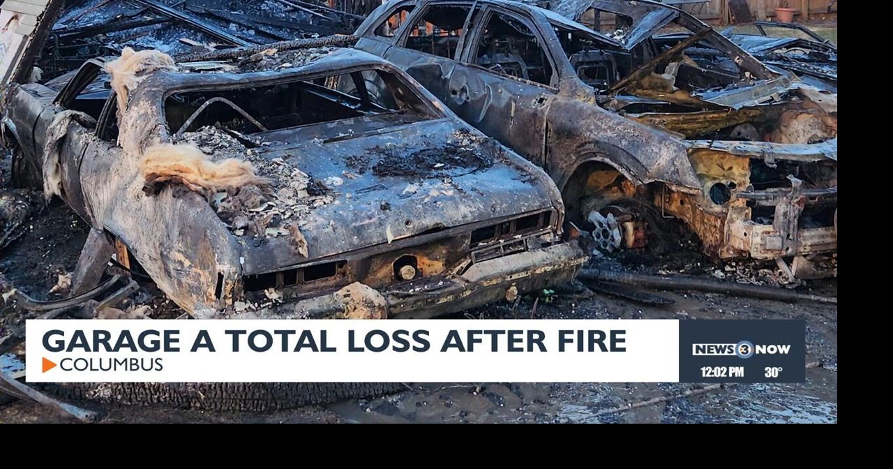 Garage considered a total loss after Columbus fire | Video ...