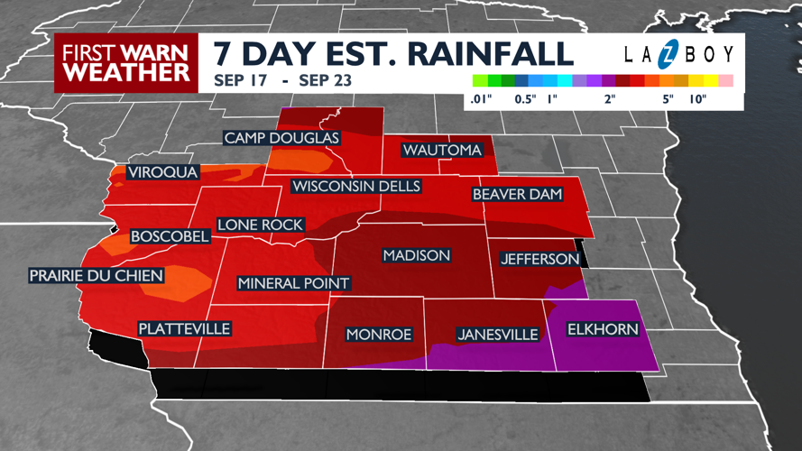 Some rain chances over night before heavy rain starts Friday night ...