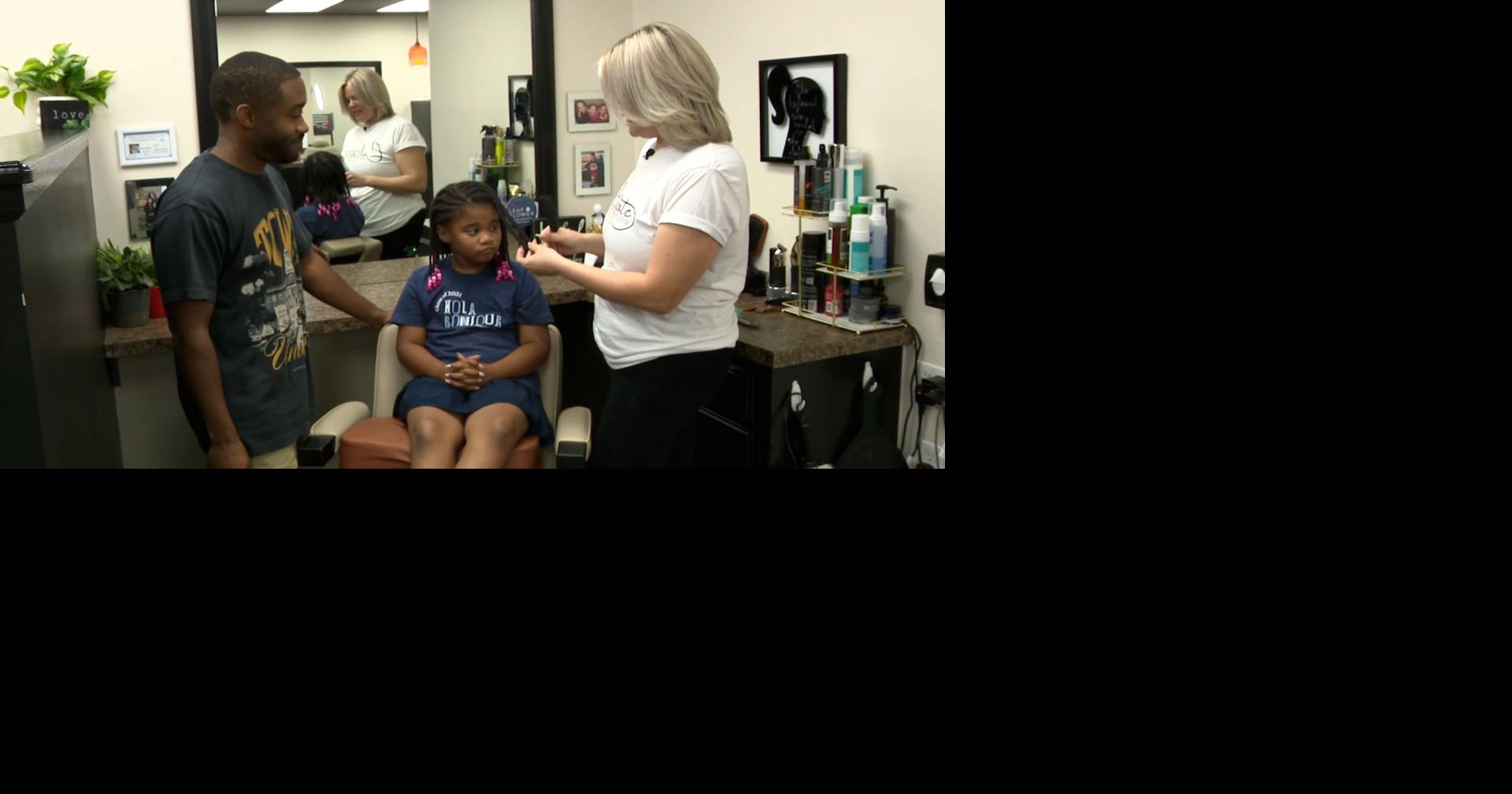 Salon owner hosts “Dads do Hair” workshop