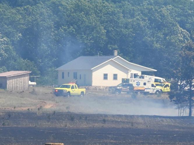 Wildfire burning near Coloma in central Wisconsin 99 contained, DNR