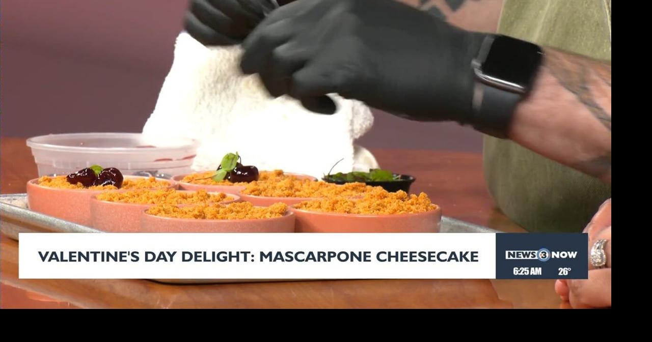 Madison chef shares easy Valentine's Day dessert recipe: Mascarpone Cheesecake