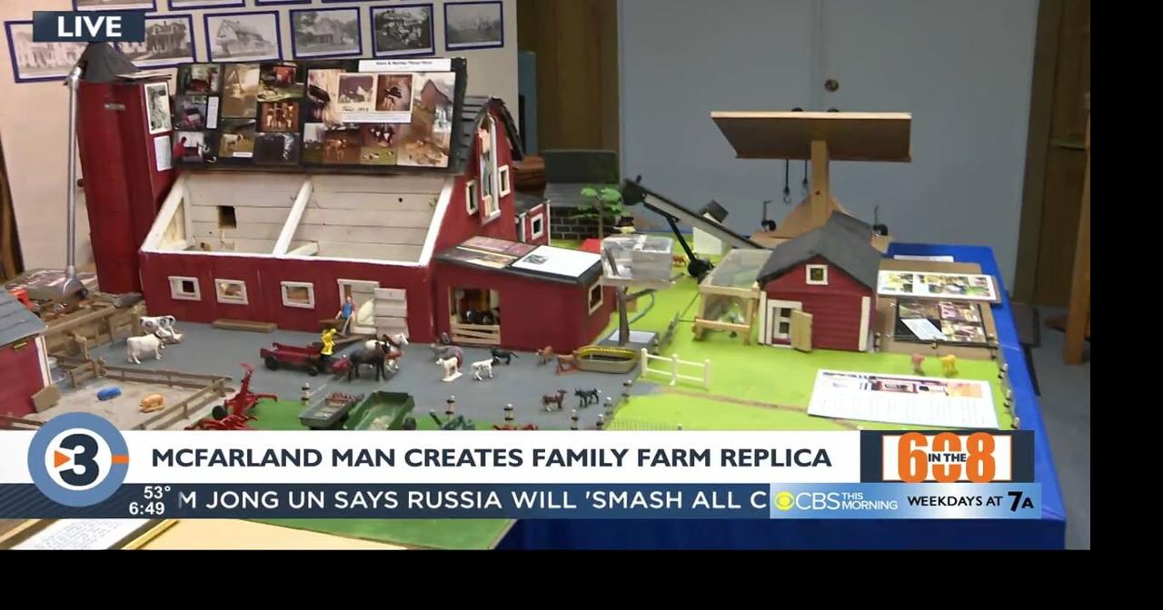 In the 608 McFarland man creates family farm replica Features