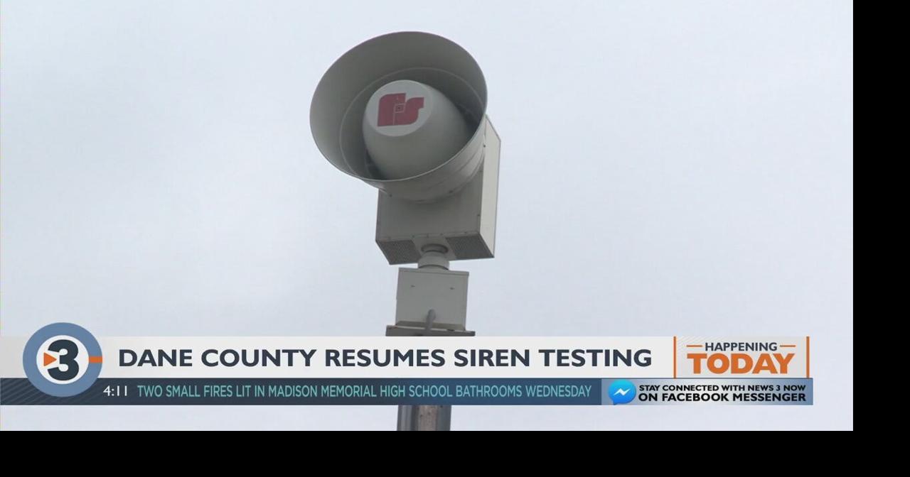 Dane County to resume emergency siren testing Wednesday | Local News ...