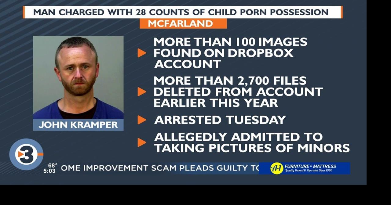 Over 100 images of child porn found on McFarland man