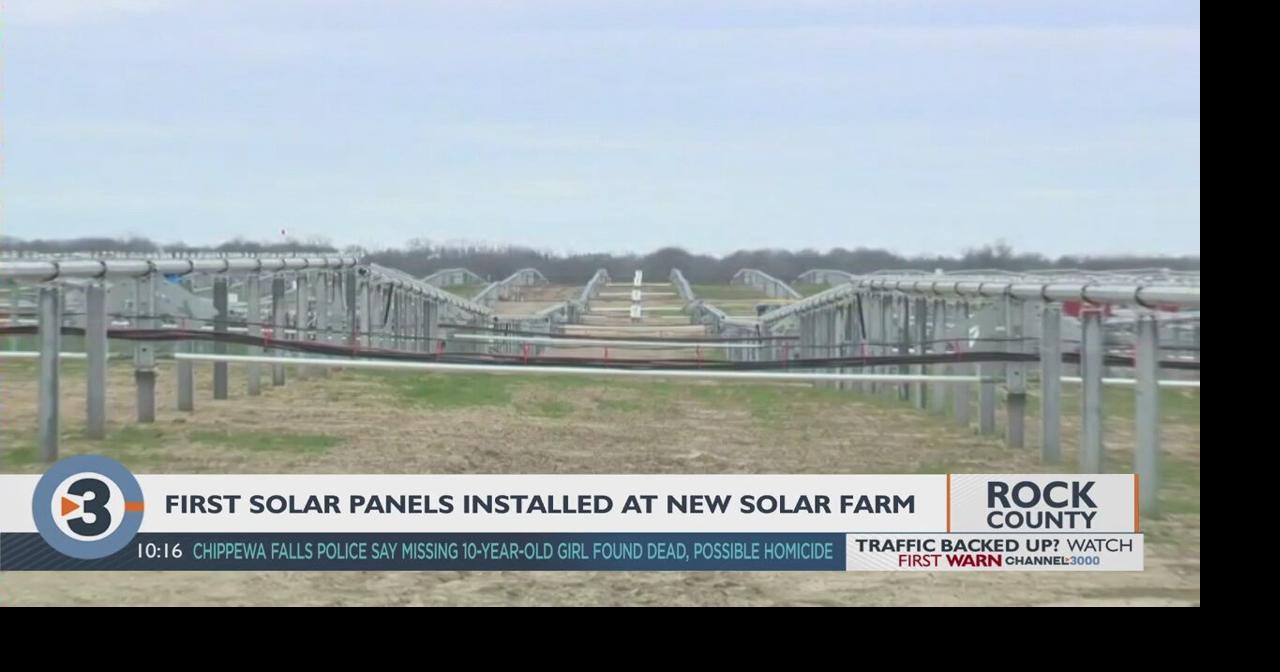 First panel installed at solar farm near Edgerton | Environment news ...