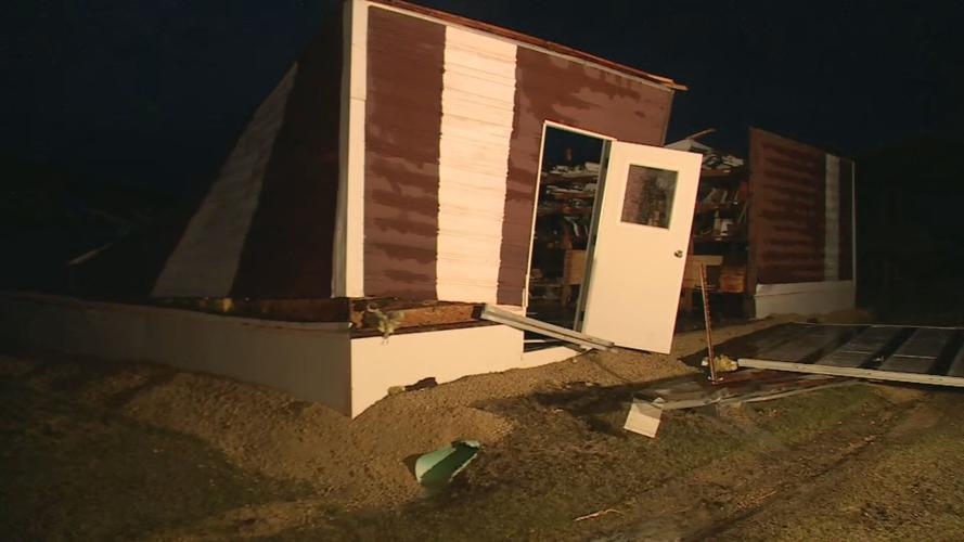Rewey storm damage