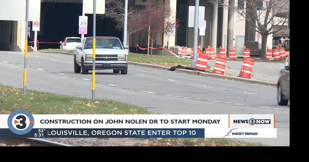 Construction on John Nolen Dr to begin Monday complicating commutes