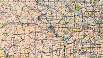 1919 Wisconsin Highway Map