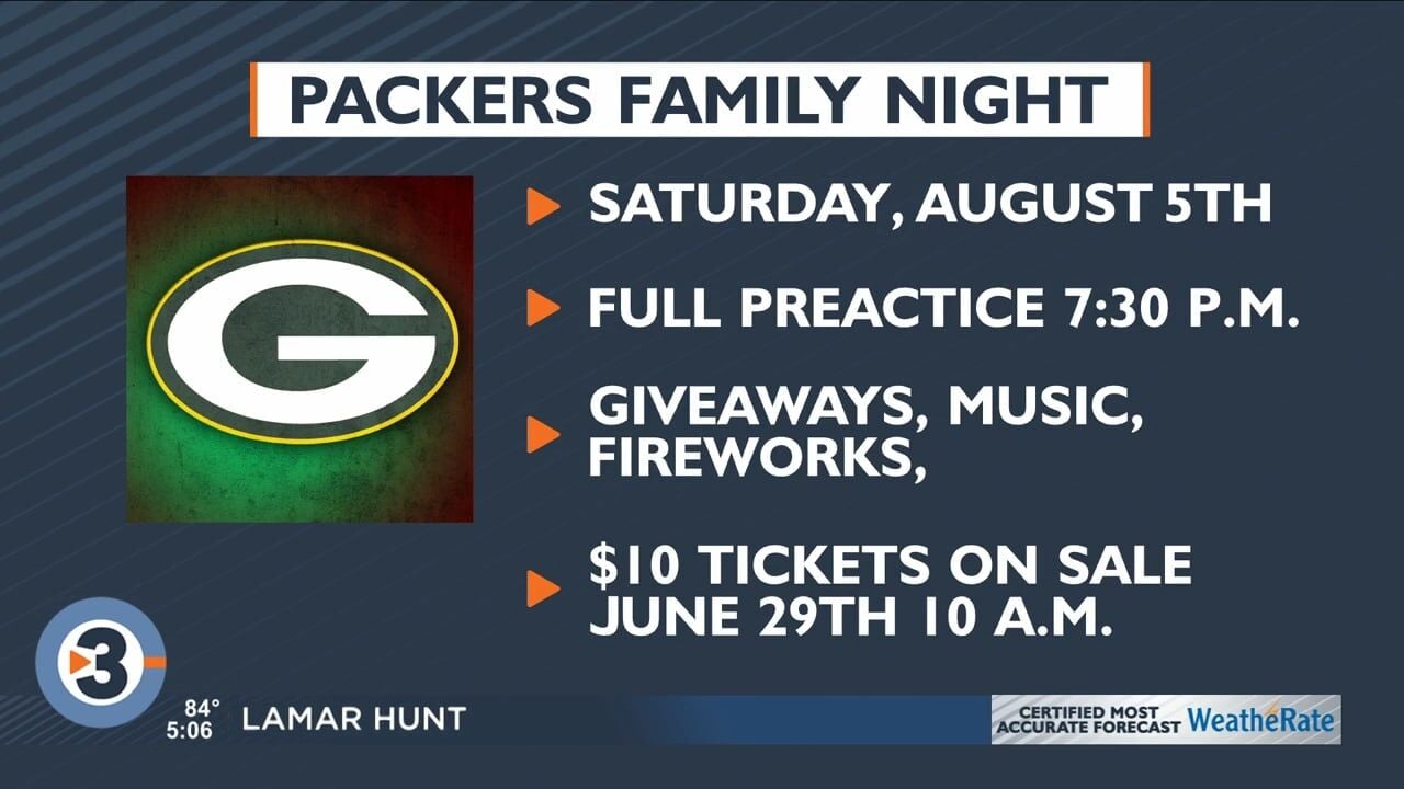 Packers Family Night 2023 set for Aug. 5 at Lambeau Field -- tickets now on  sale!