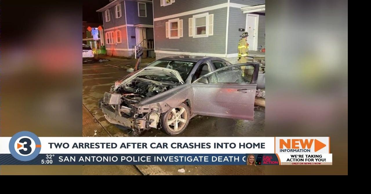 Two arrested after car crashes into Madison home News