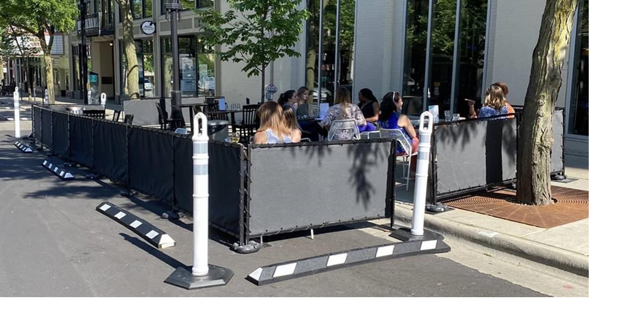 8 Madison patios and “streateries” set up for outdoor dining Dining