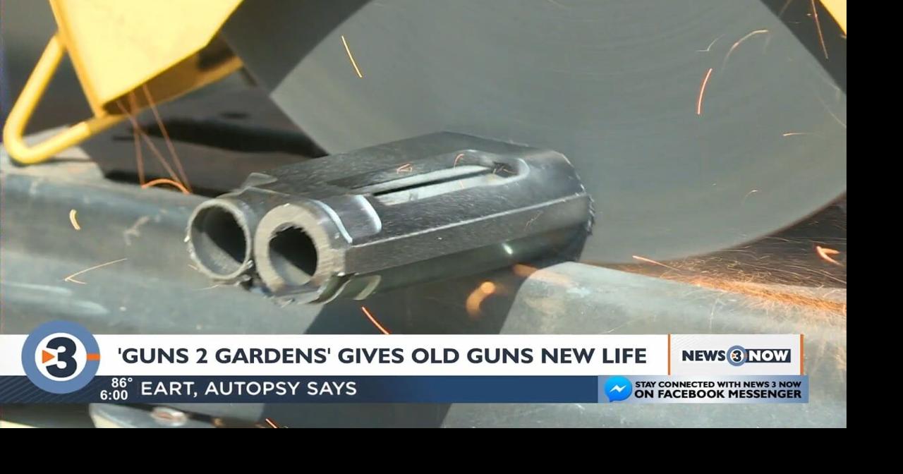 'Guns 2 Gardens' Madison man turns unwanted guns into gardening tools