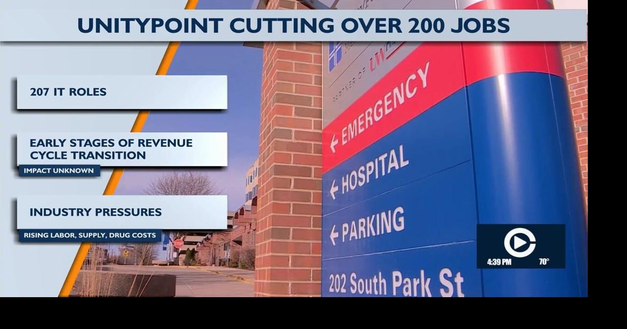UnityPoint cutting over 200 IT jobs | Video | channel3000.com
