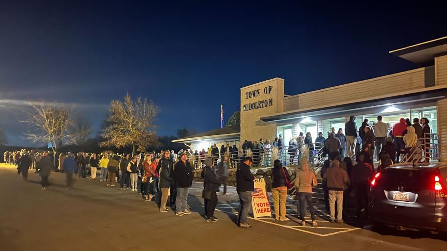 Wait times of 2+ hours reported at Middleton polling location; clerk