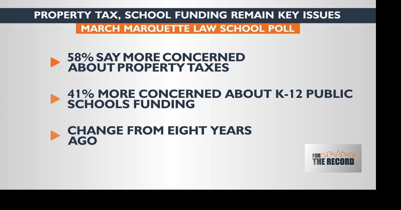 Marquette Law School poll: Property tax, school funding remain key issues
