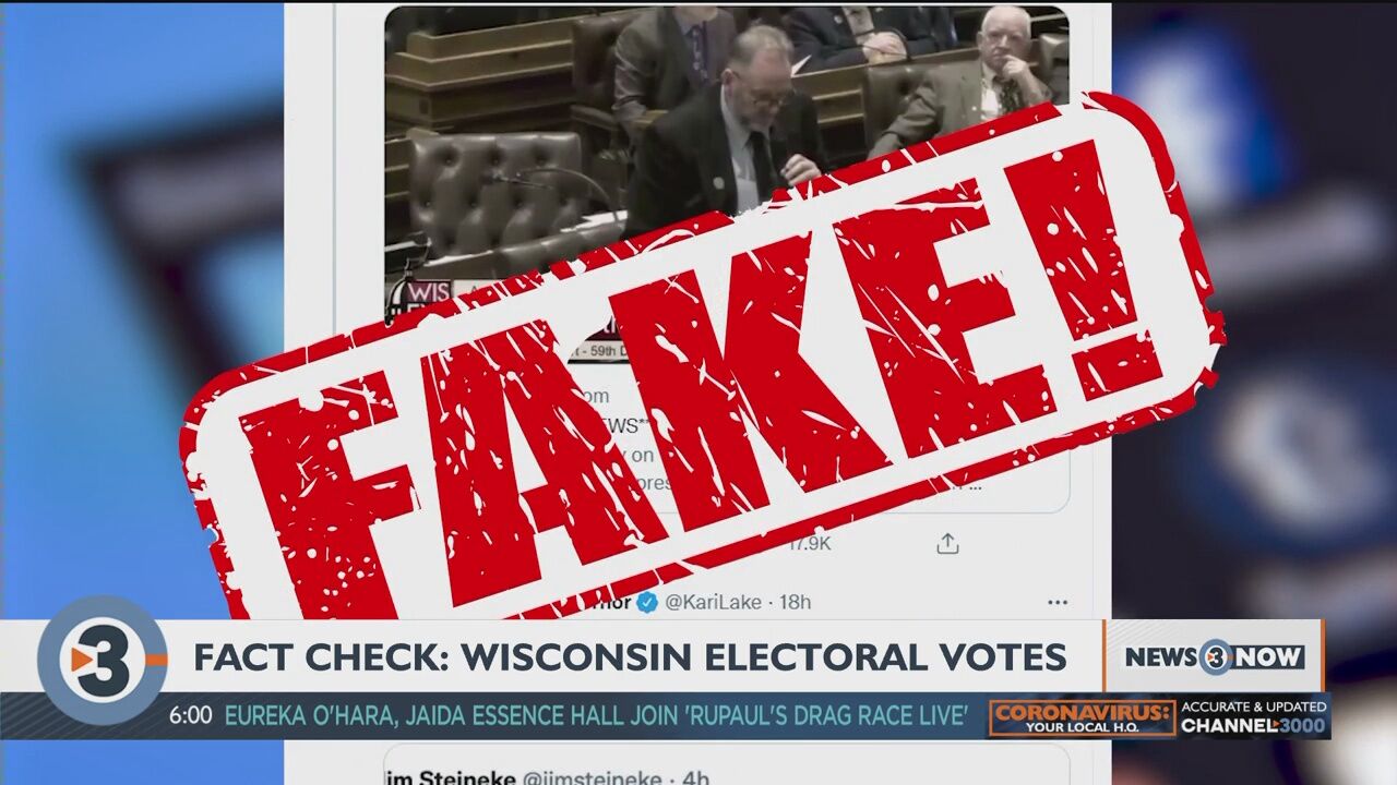 FACT CHECK: Wisconsin Legislature Did Not Vote To Recall Its Electoral ...