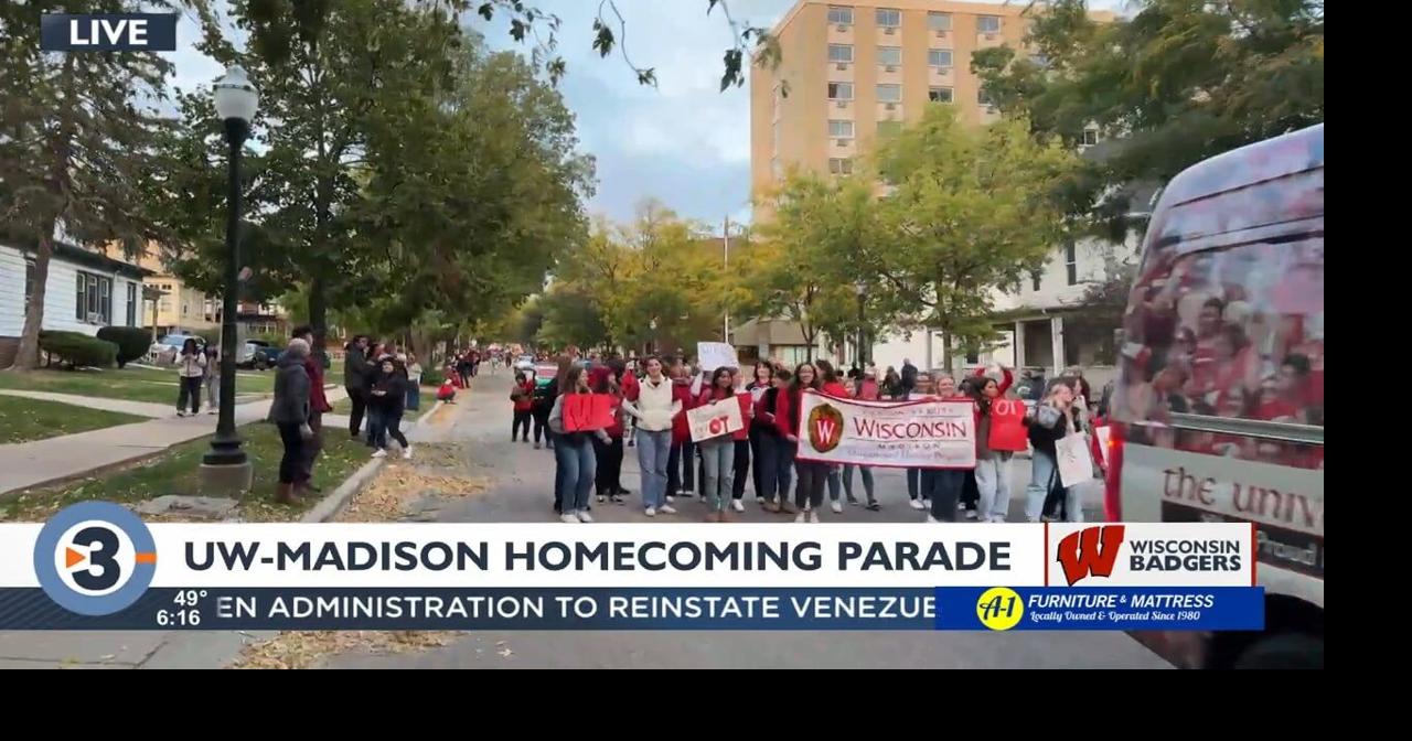 WATCH UWMadison parade underway Video