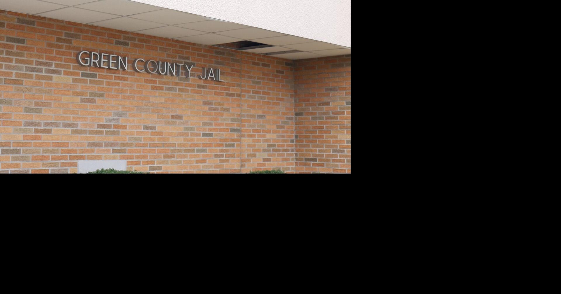 Green County Jail exterior sign