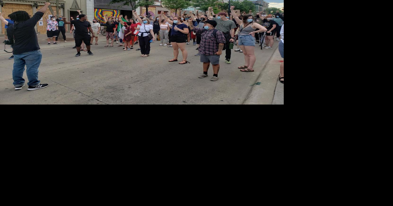 Protesters march downtown, demand change following overnight hit-and ...