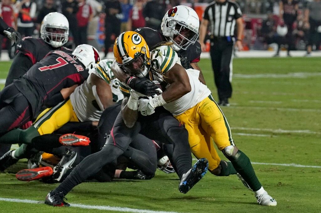 Aaron Jones Green Bay Packers military salute to service Jersey