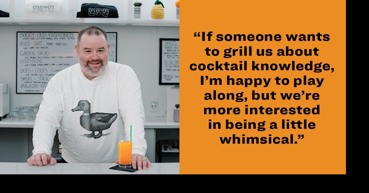 Hastings Cameron approaches cocktails with all-out playfulness