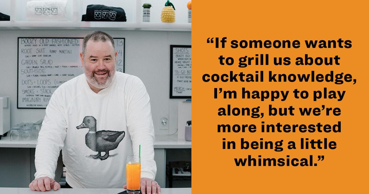 Hastings Cameron approaches cocktails with all-out playfulness