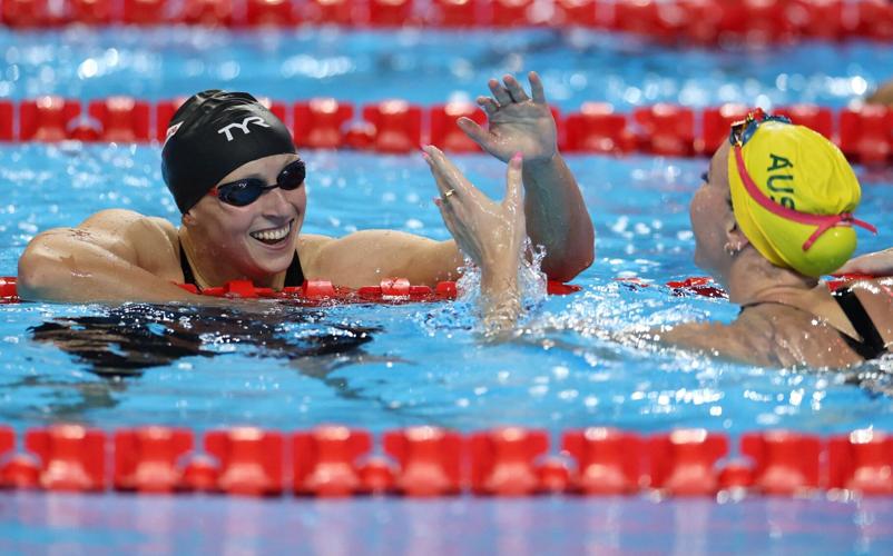 Katie Ledecky wins 800m freestyle gold at World Aquatics Championships