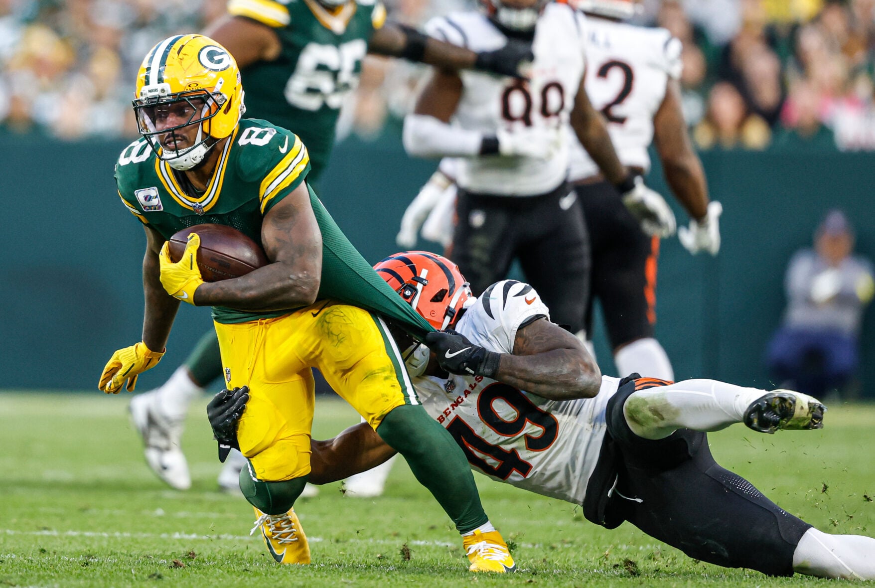 Jacobs Running Back ‘It was his flu game:’ How Packers running back Josh Jacobs put ...