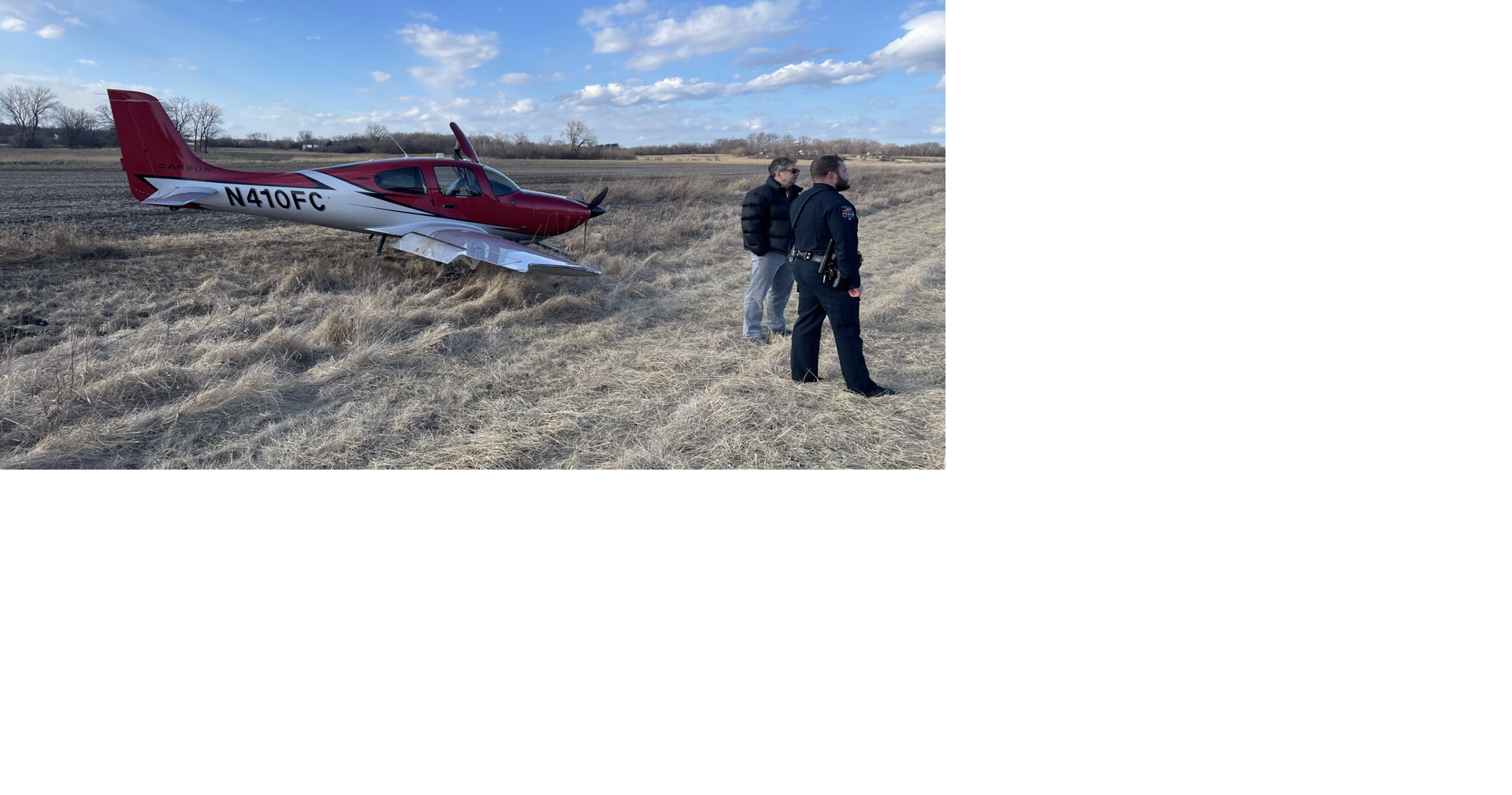 Wind conditions causes aircraft to veer off runway in Fort Atkinson, no ...